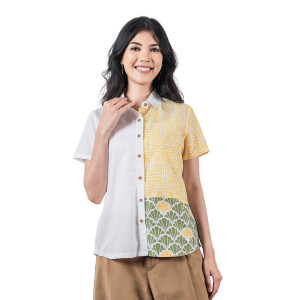 Kemeja Wanita - Bhatara Batik Agnes 5143C Kuning