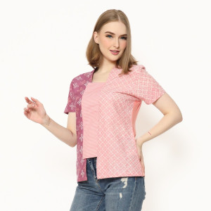 Blouse Wanita - Bhatara Batik Sheisha 4980C Pink Ungu