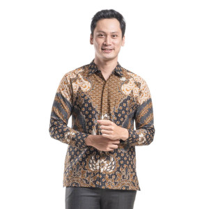 Kemeja Pria - Bhatara Batik Dayyan 5226 HItam Coklat