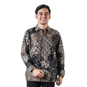 Kemeja Pria - Bhatara Batik Smith 5422 Hitam