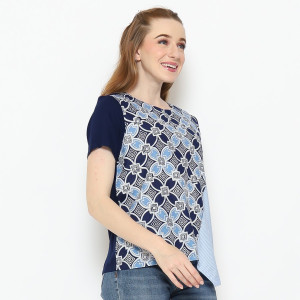 Blouse Wanita - Bhatara Batik Lola 5148A Navy