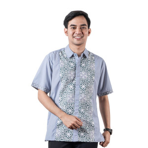 Kemeja Pria - Bhatara Batik Sakha 5585 Abu