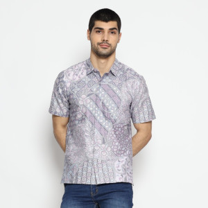 Kemeja Pria - Bhatara Batik Terence 5521 Ungu