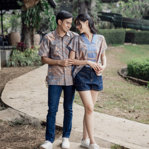 Batik Couple Kemeja dan Blouse - Bhatara Batik Terence Olivia 5529 - Batik Couple, Kemeja