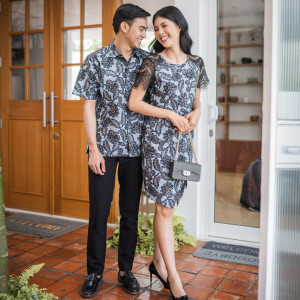 Batik Couple Kemeja dan Dress - Bhatara Batik Keanu Katie 5409 - Batik Couple