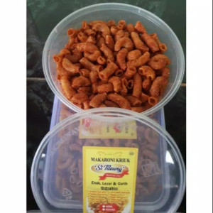 Makaroni goreng renyah toples bulat 150gram makaroni si tileung