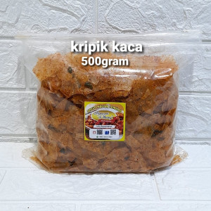 KRIPIK KACA kemasan 500gramkripik belingcemilan pedas