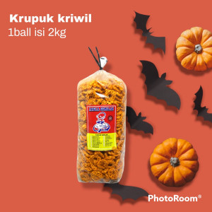 krupuk kriwil pedas 1 ball isi 2kg